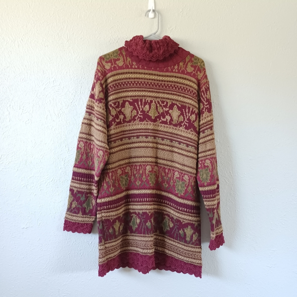 Cowl Neck Knit Pullover Sweater / Dress